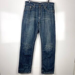 Cody James Men's Straight Leg Jeans Embroidered Western Cowboy Size 33 x 34 Blue